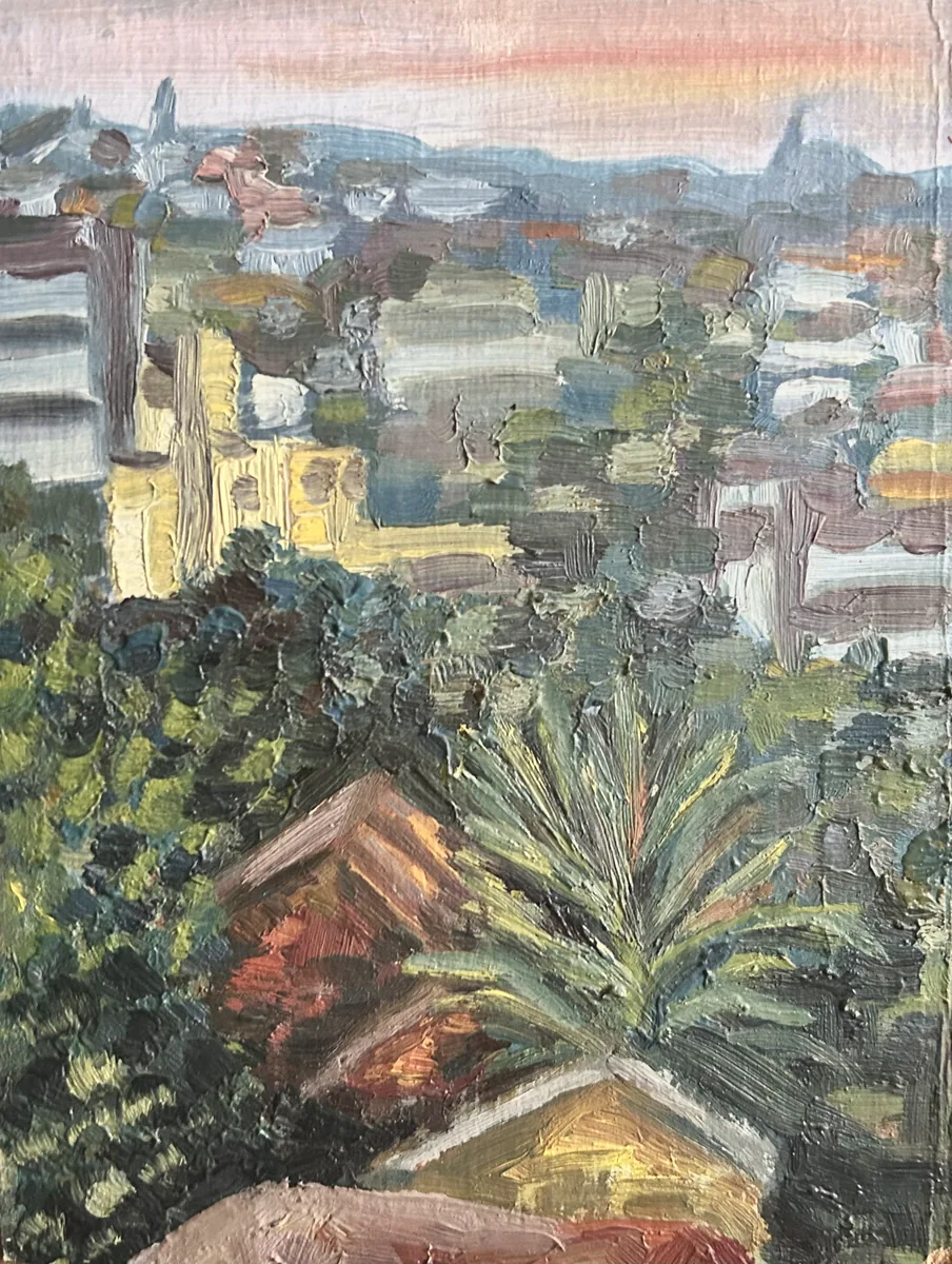 Сайгон. 1987. Картон, масло. 23х18
